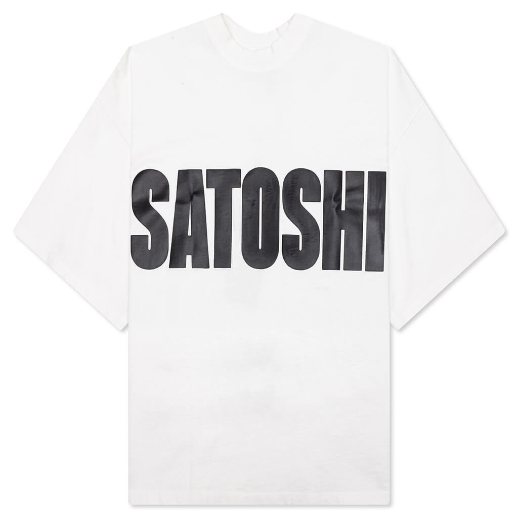 Jumbo Font Oversized Tee - White Male Product Image