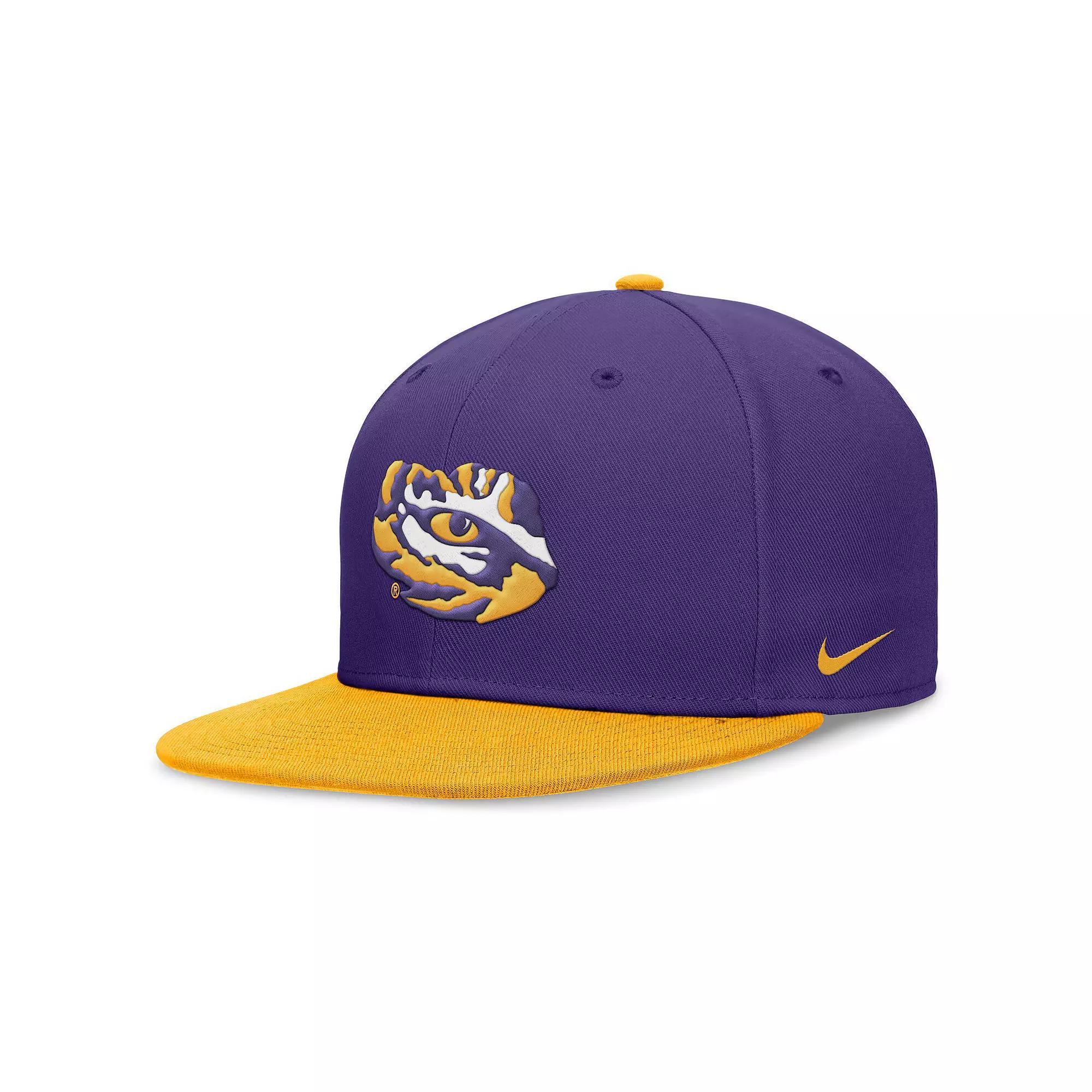Men's Nike Purple/Gold LSU Tigers Performance Fitted Hat,  Product Image