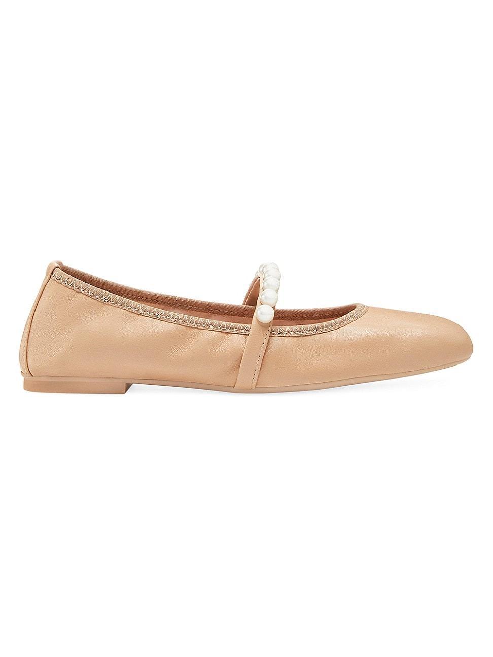 Goldie Pearly Stud Ballerina Flats Product Image