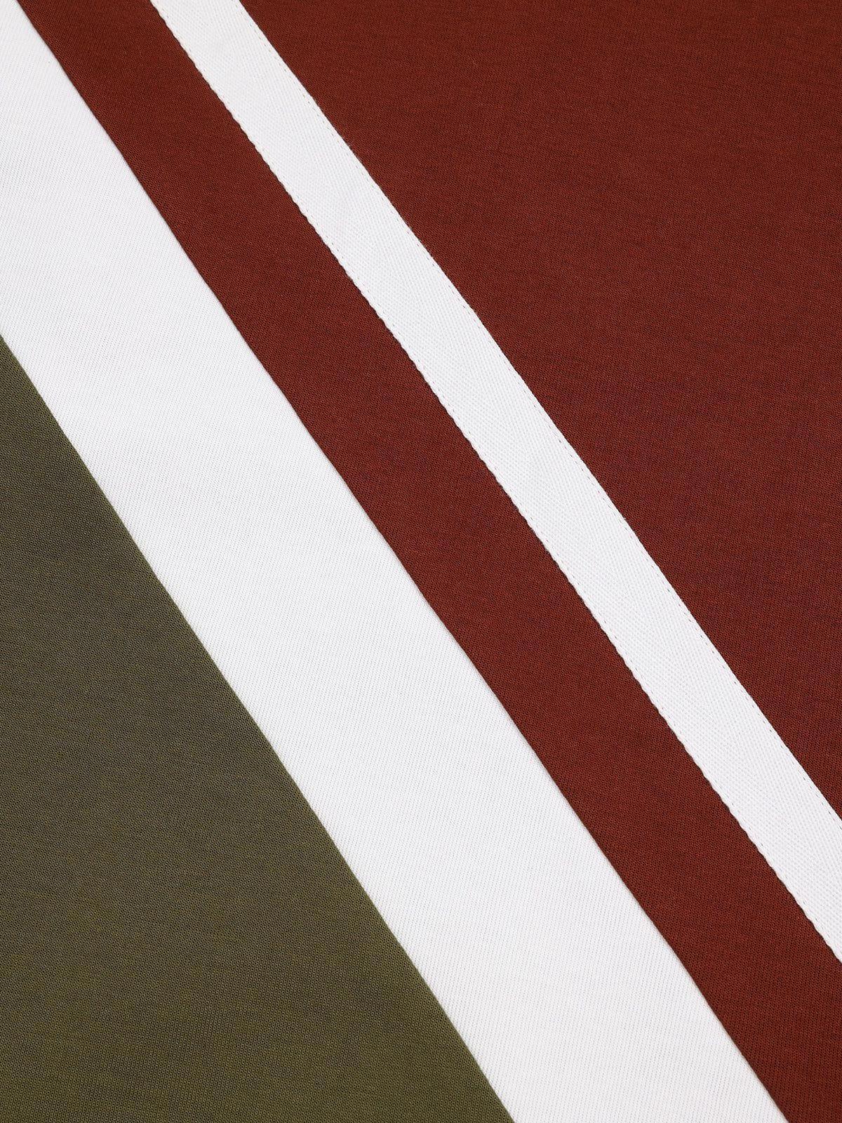 Aelfric Eden Color Blocking Polo Long Sleeve Tee Product Image