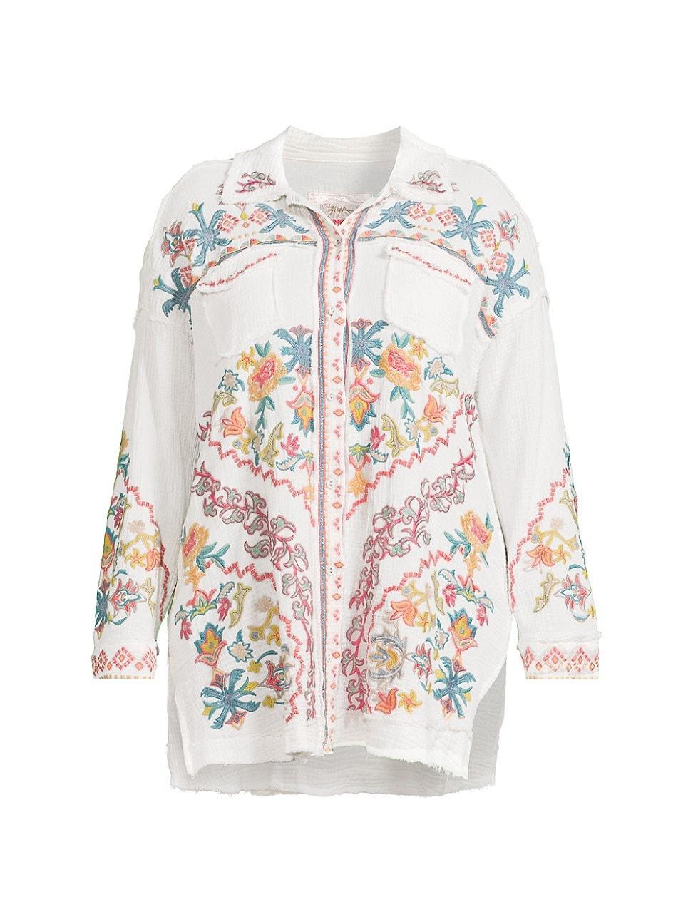 Womens Toyah Folkloric Cotton Blouse Product Image