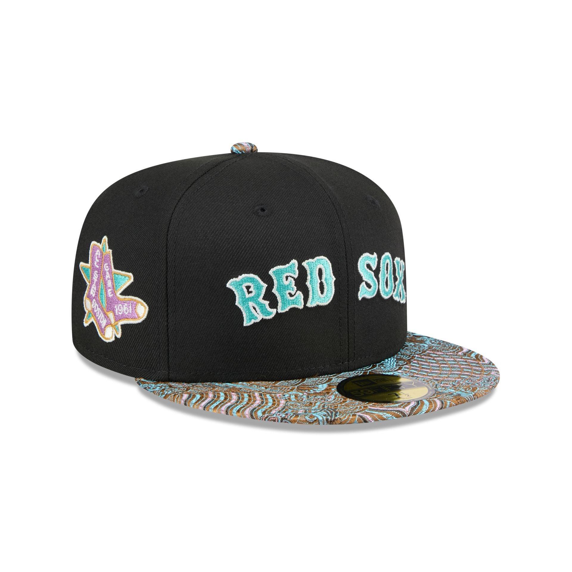 Just Caps Jacquard Visor Boston Red Sox 59FIFTY Fitted Hat Male Product Image