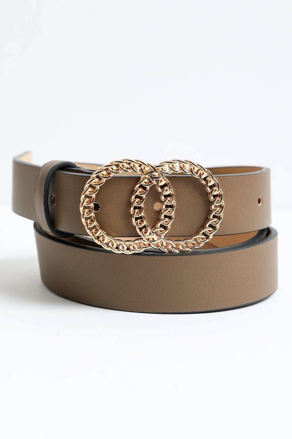 Double Chain Ring Buckle Belt Product Image