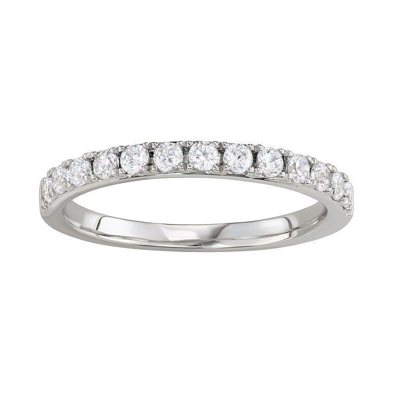 Simply Vera Vera Wang 14k Gold 1/2 Carat T.W. Diamond Wedding Band, Womens White Product Image