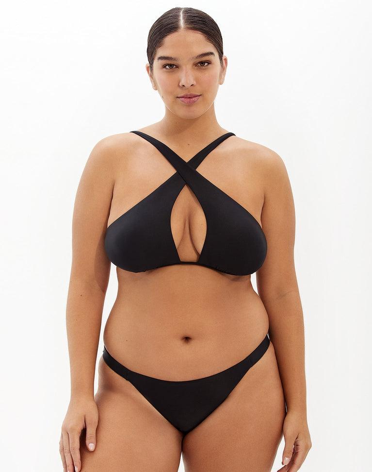Square Bandeau Top - Black Product Image