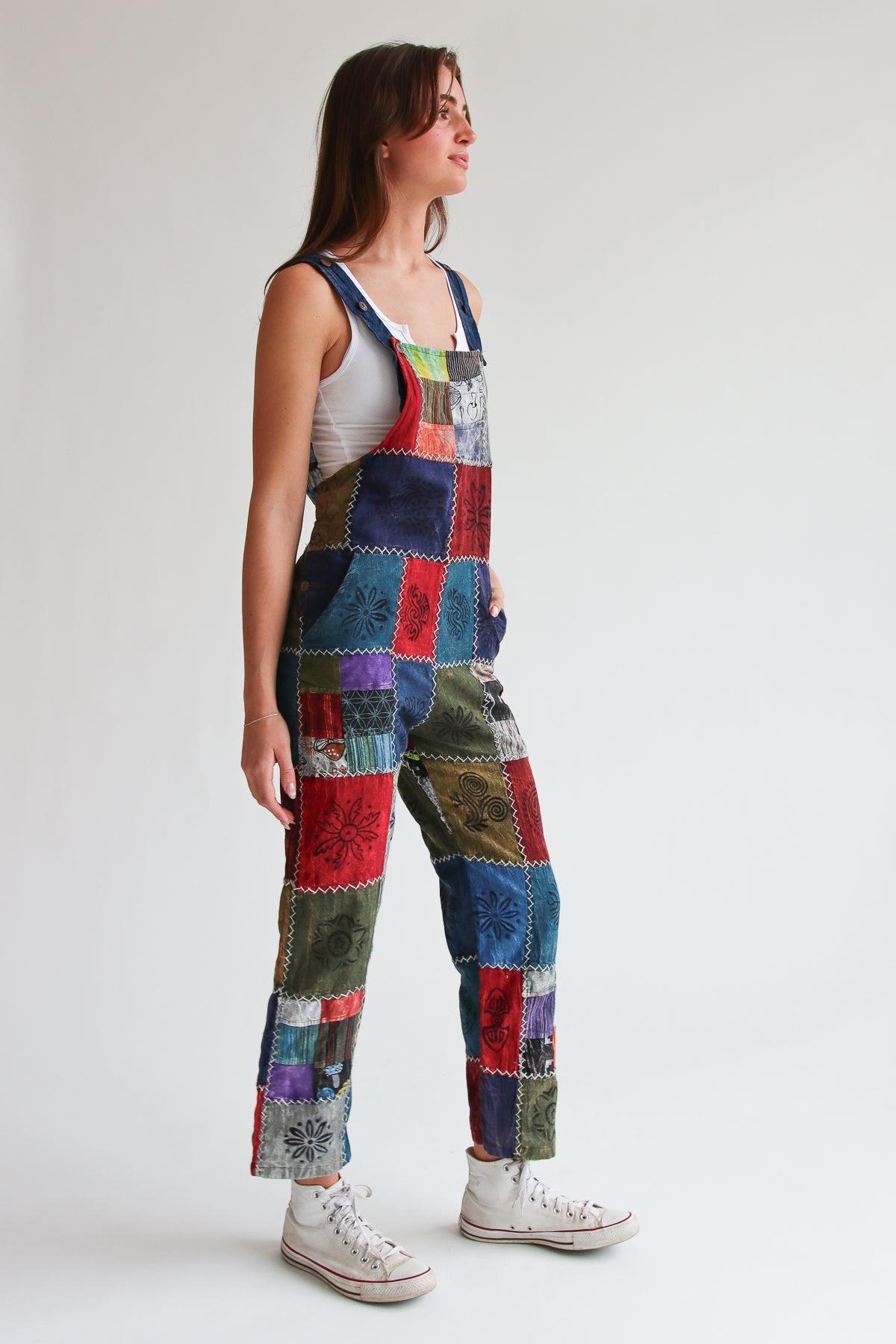 Patchwork Overalls Product Image