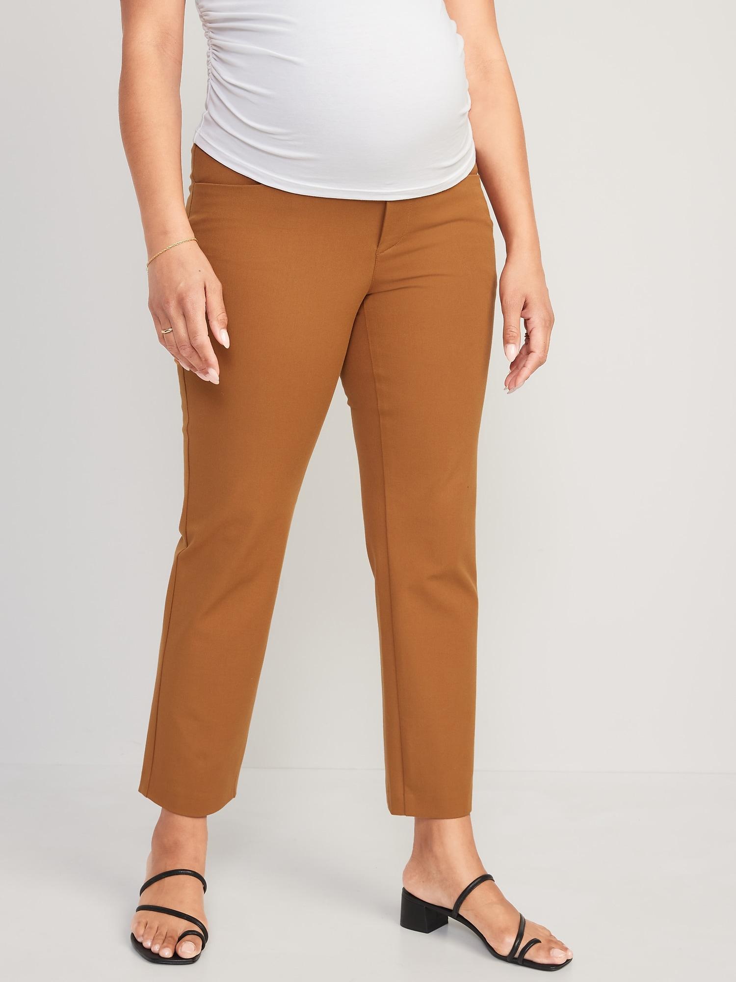 Maternity Full-Panel Pixie Straight Ankle Pants Product Image