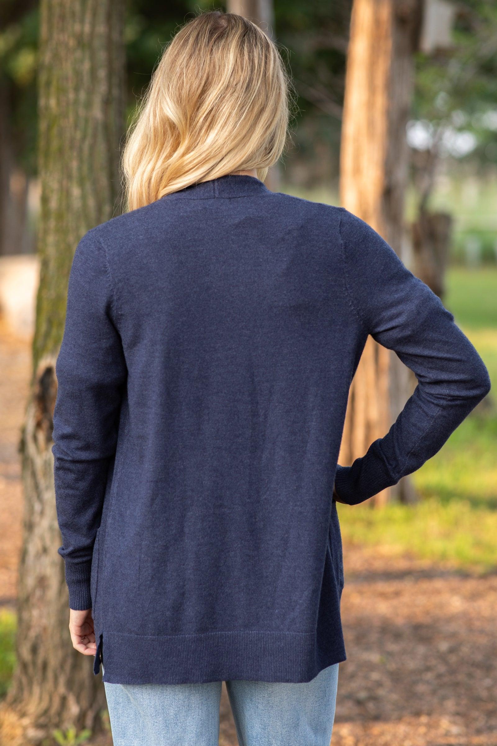 Open Front Everyday Cardigan With Pockets Product Image