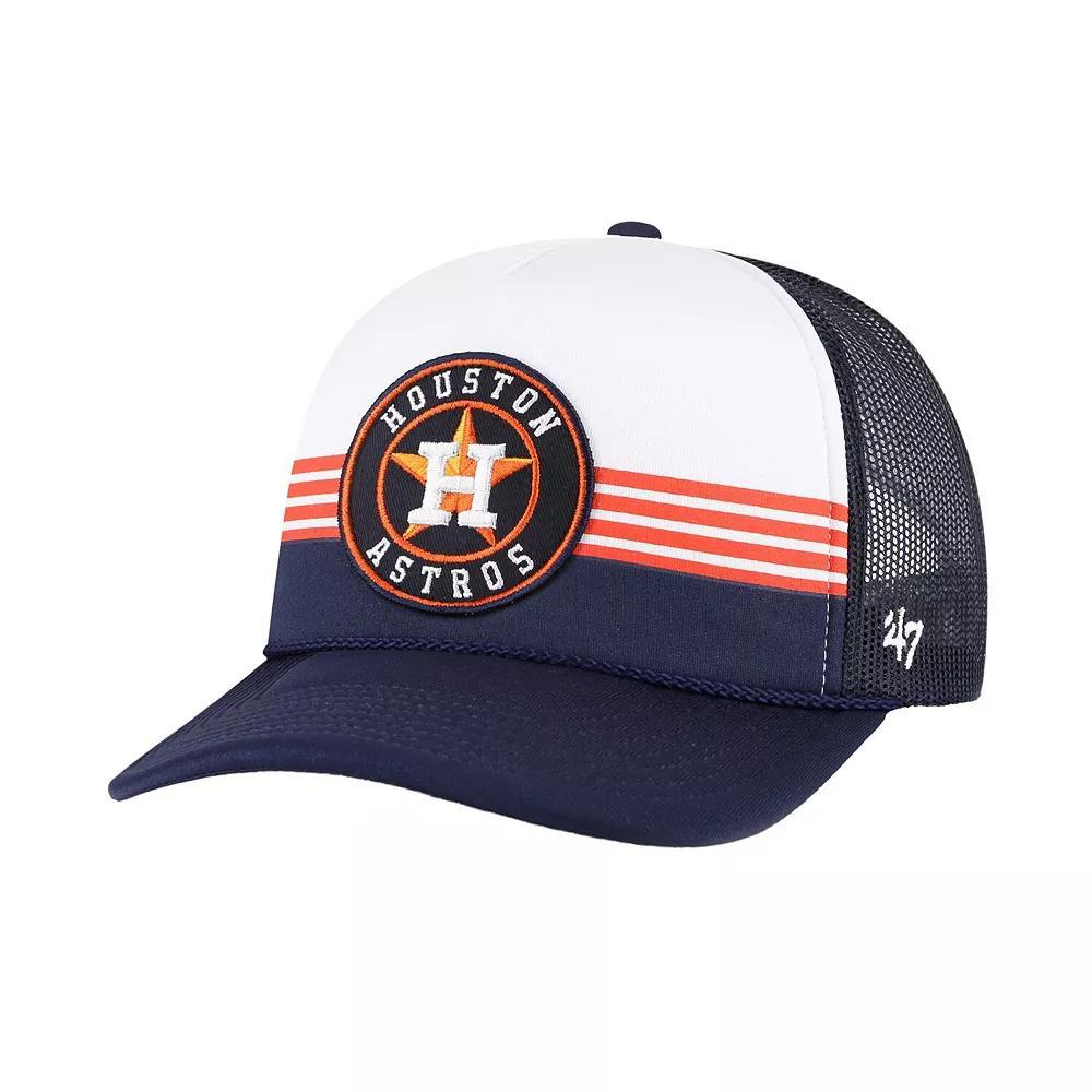 Men's '47 Navy Houston Astros Lift Off Foam Front Mesh Trucker Adjustable Hat, Blue Product Image