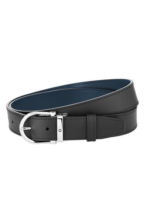 Mens Horseshoe Reversible Leather Belt Product Image