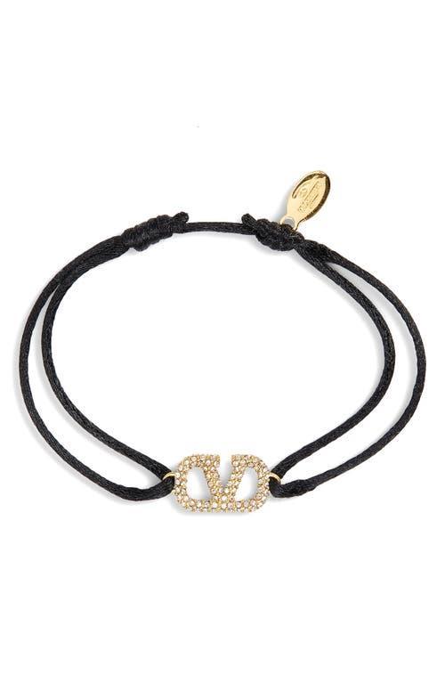 Antiqued Strass Logo Cord Bracelet Product Image