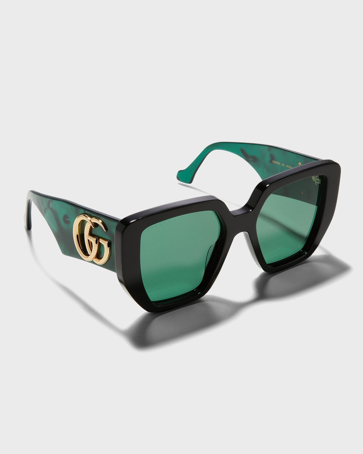 Oversized Square Acetate Sunglasses Product Image