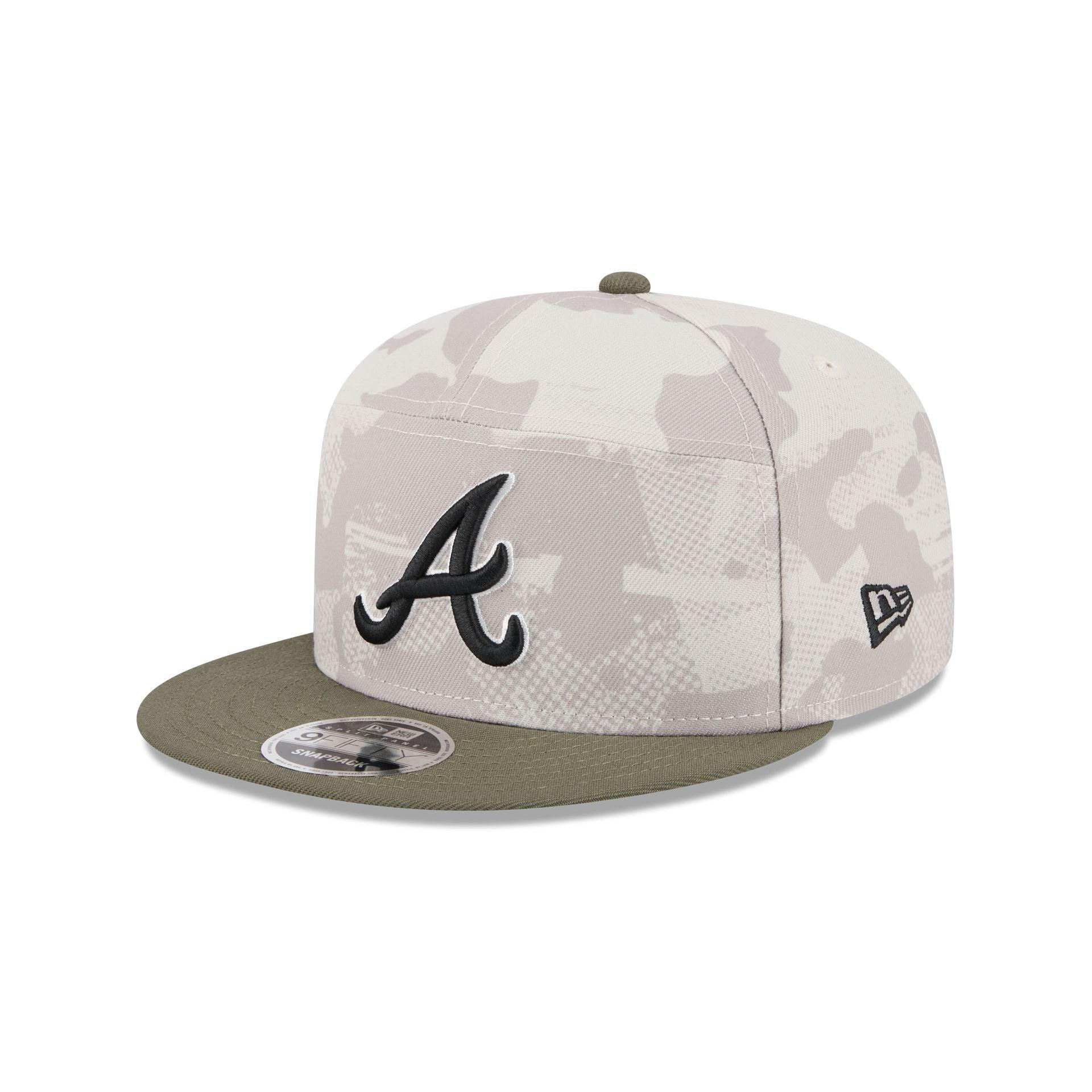 Atlanta Braves Armed Forces Day 2025 Split Panel 9FIFTY Snapback Hat Male Product Image