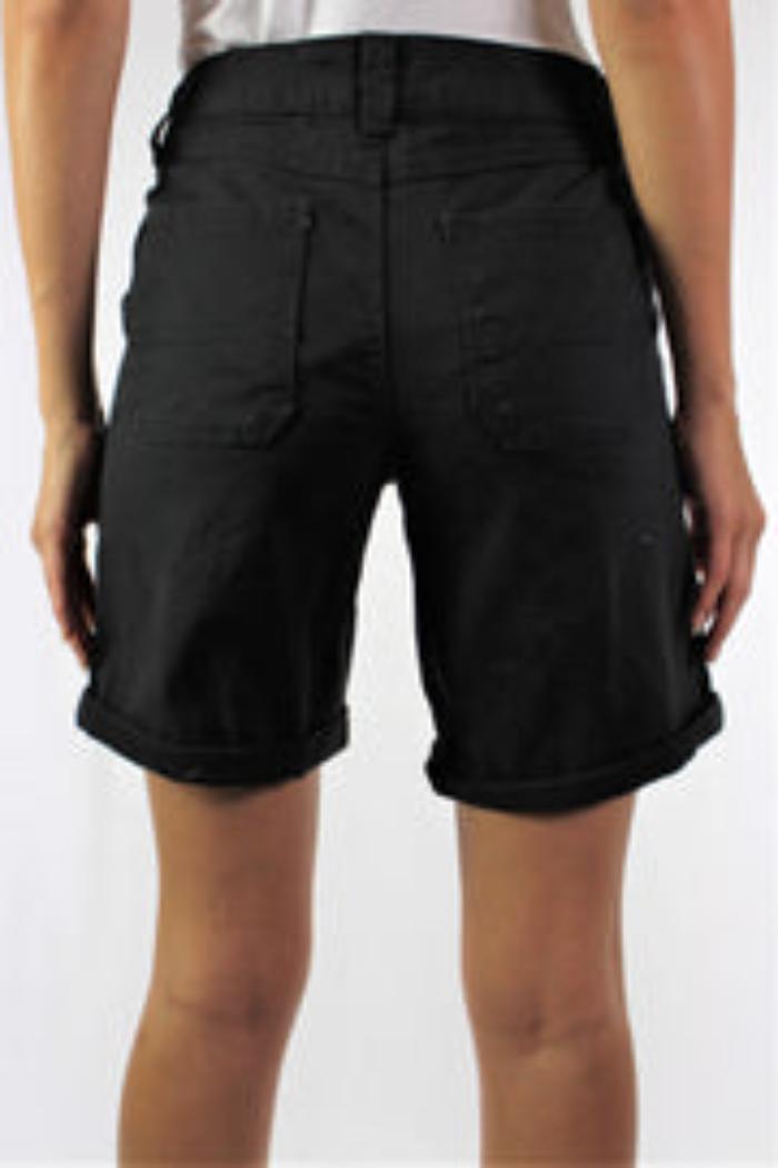Cuffed Shorts with Front and Back Pockets Product Image