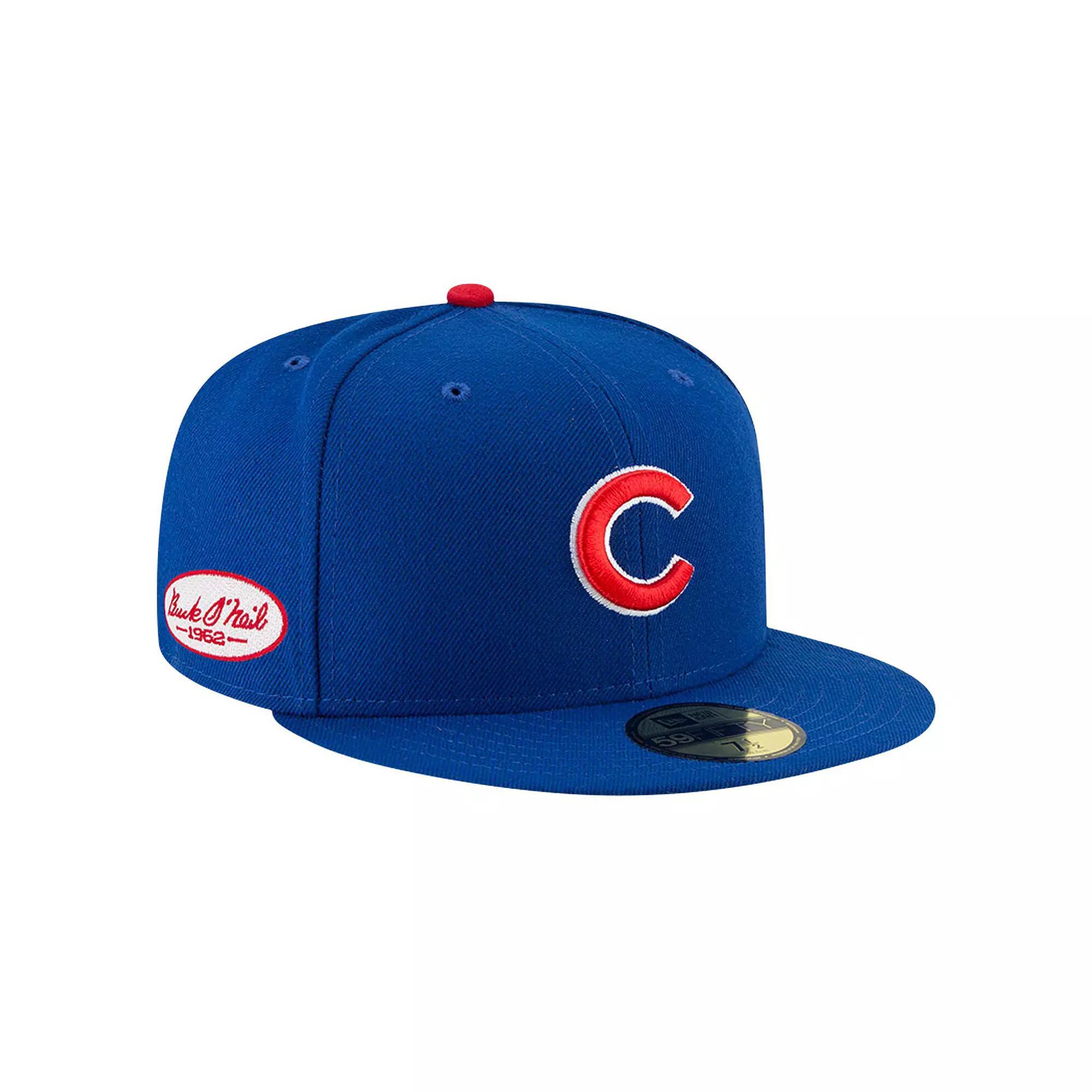 Men's New Era Royal Chicago Cubs Buck O'Neil On Field 59FIFTY Fitted Hat,  Product Image