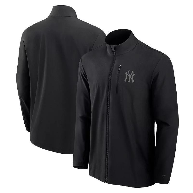 Men's Fanatics Signature Black Chicago Cubs Front Office Woven Full-Zip Jacket, Size: Medium Product Image