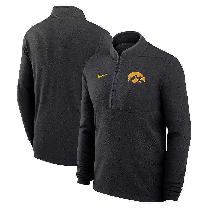 Men's Nike Black Iowa Hawkeyes Victory Performance Half-Zip Top, Size: 2XL Product Image