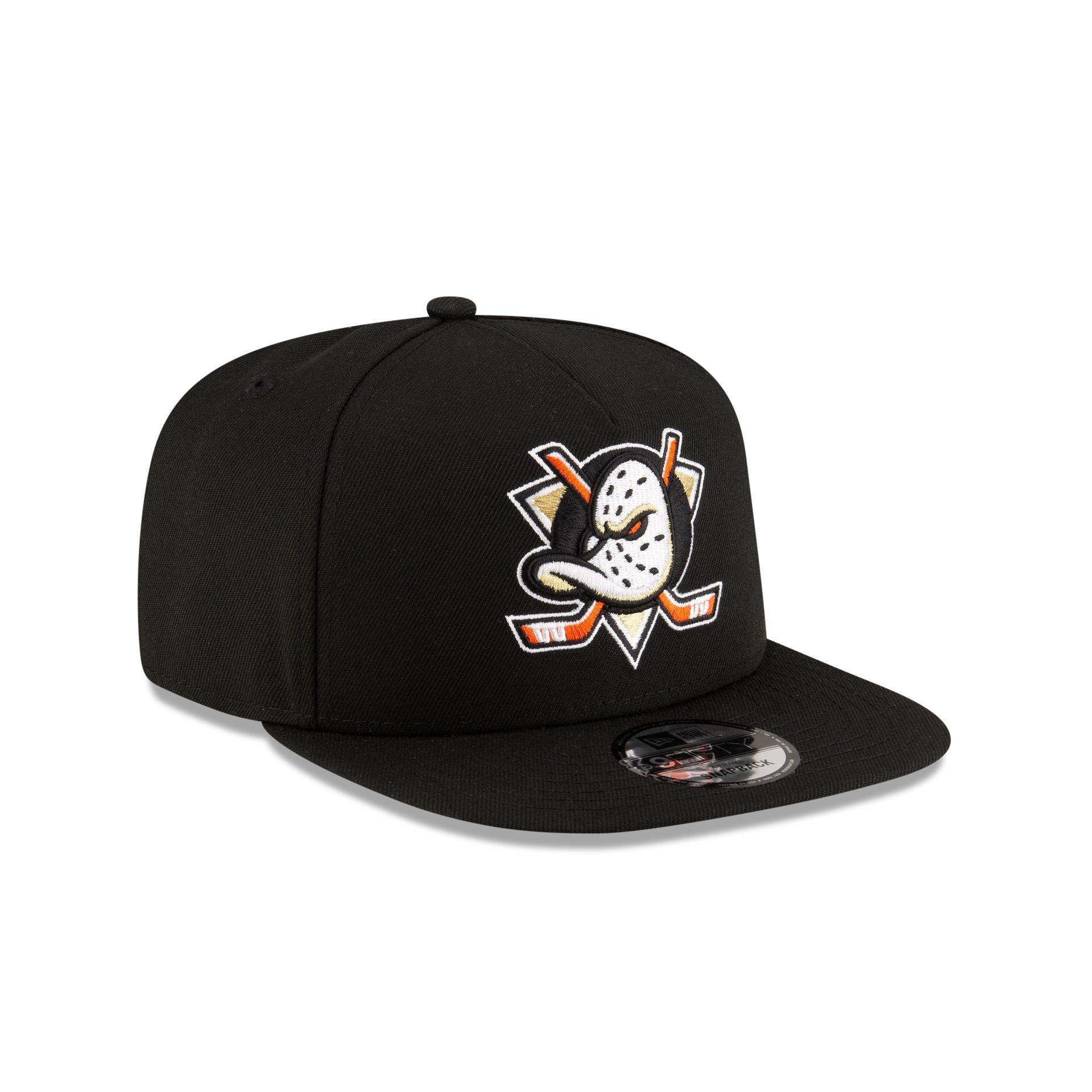 Anaheim Ducks Black 9FIFTY A-Frame Snapback Hat Male Product Image