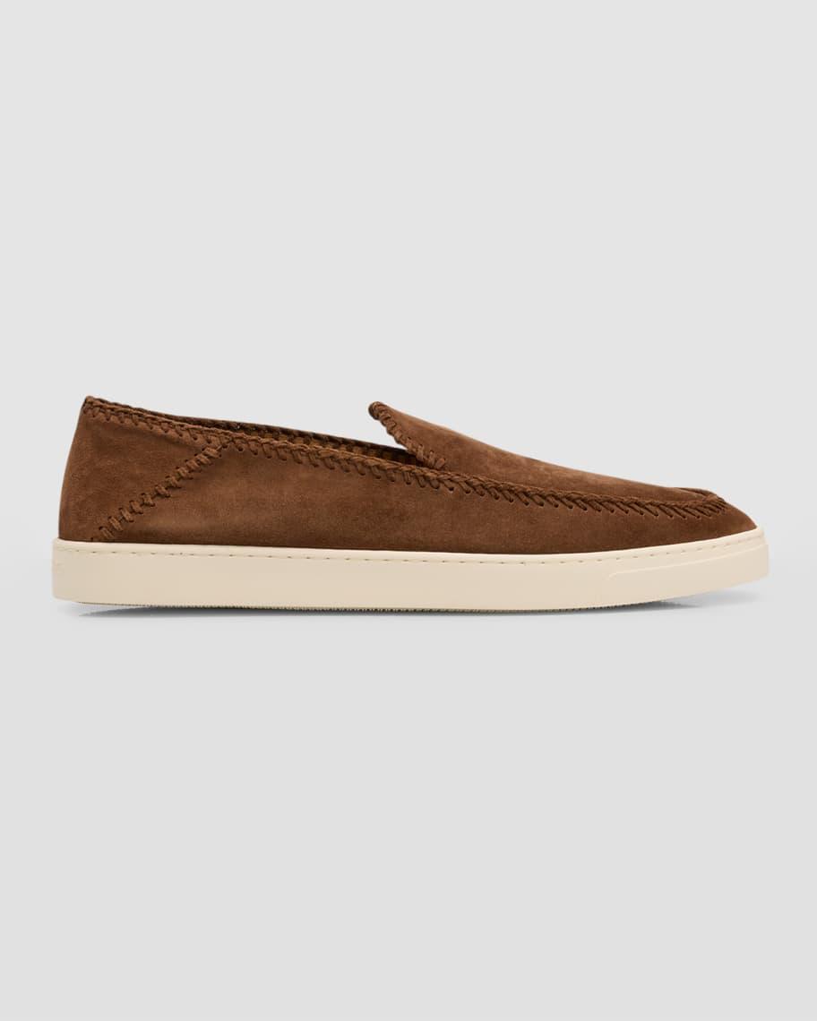 Mens Suede Sneaker-Sole Loafers Product Image