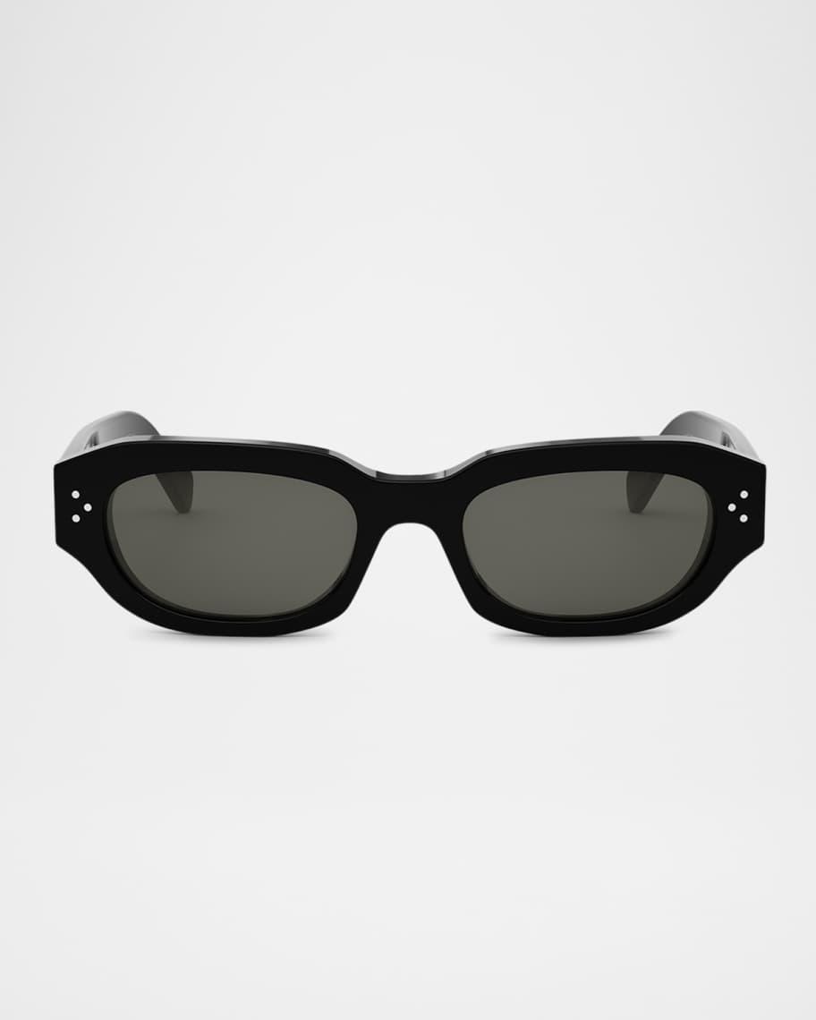 Mens 3 Dots Acetate Rectangle Sunglasses Product Image