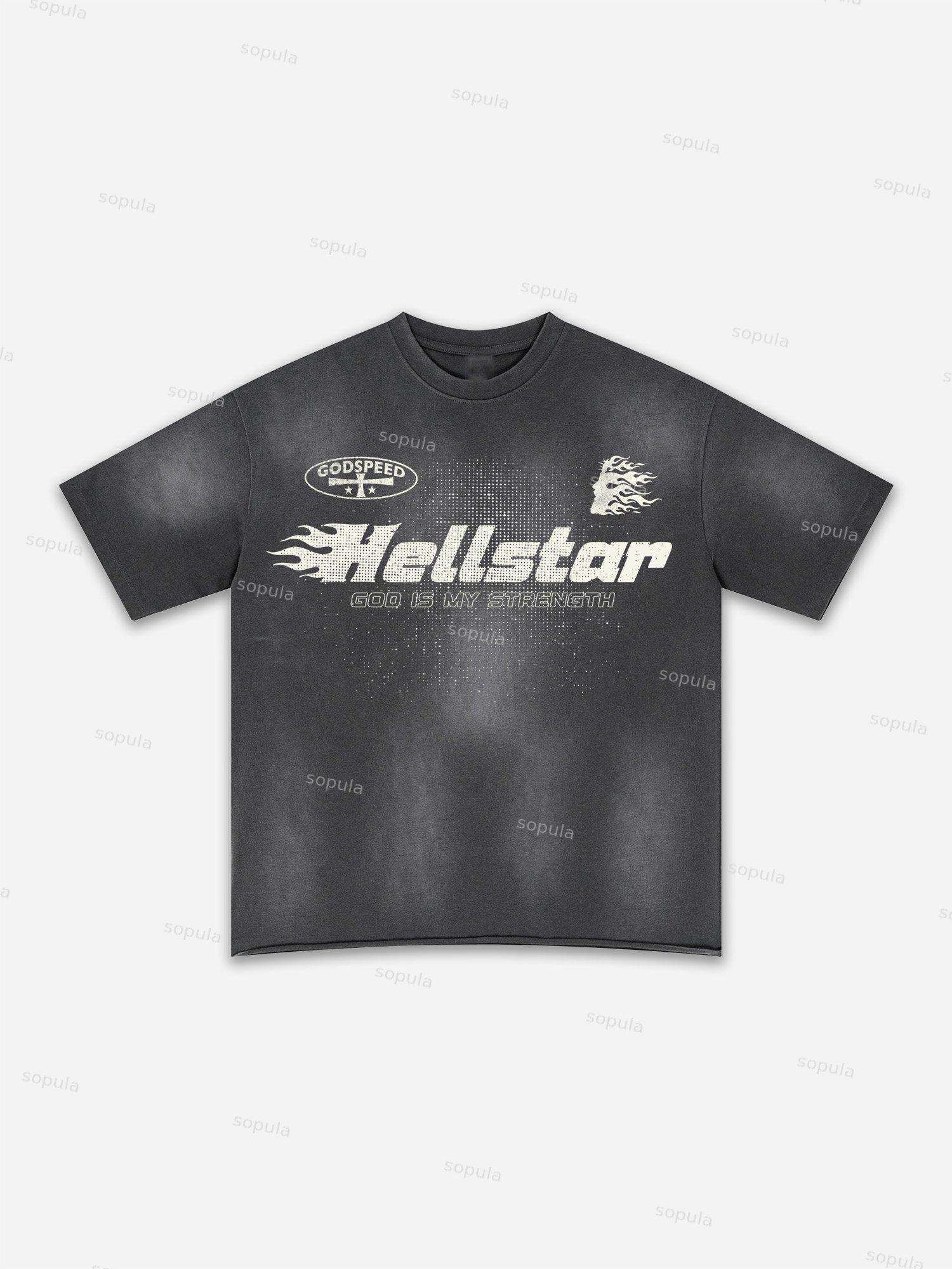 Fly By Choice X Spacestation Graphic Print Washed T-shirt Product Image