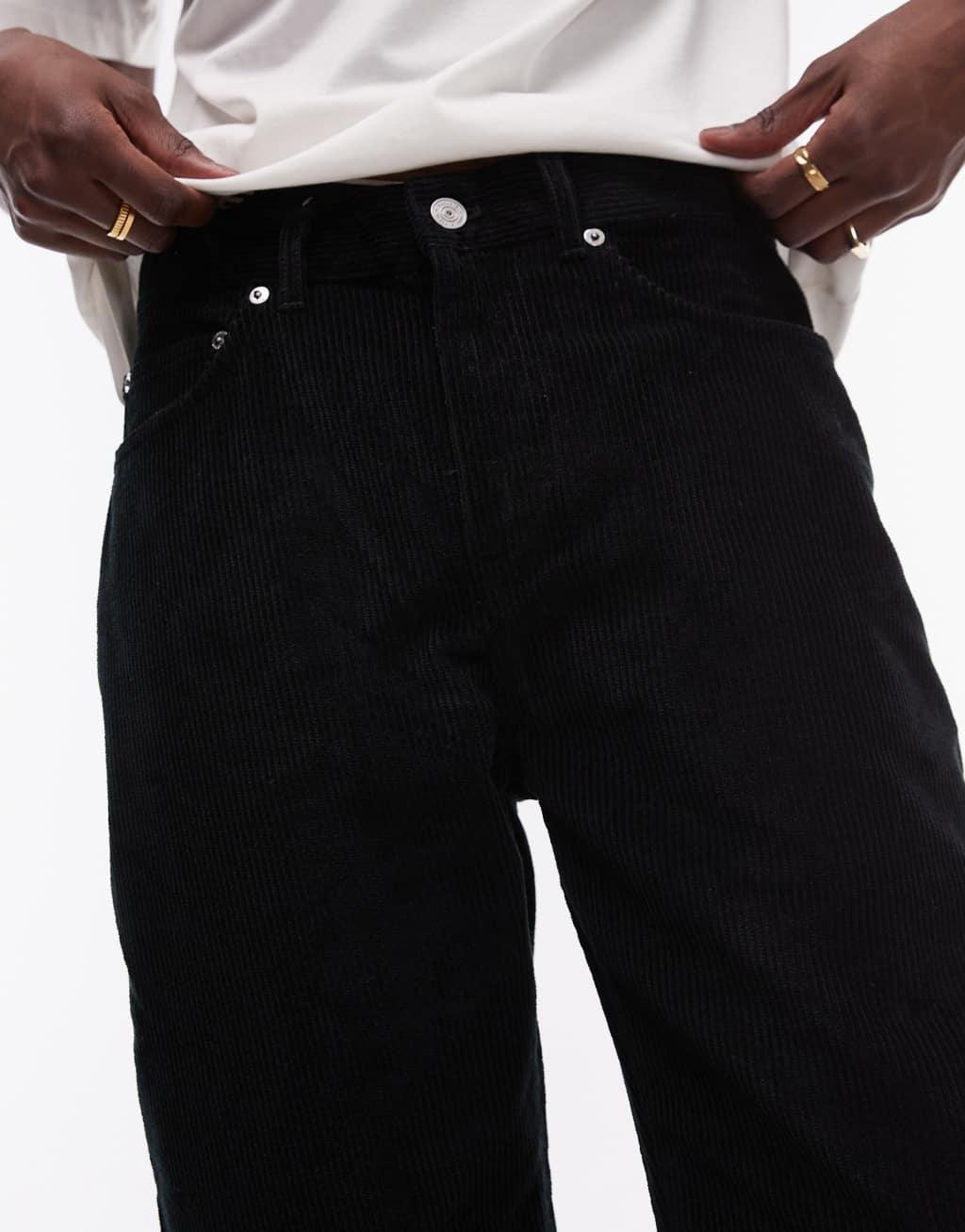 Lacoste cord pants in black  Product Image