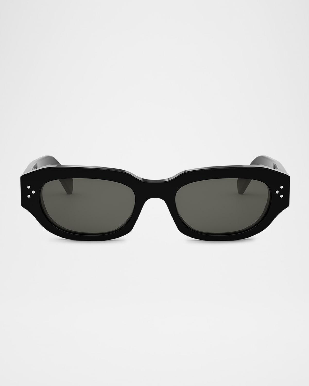 Mens 3 Dots Acetate Rectangle Sunglasses Product Image