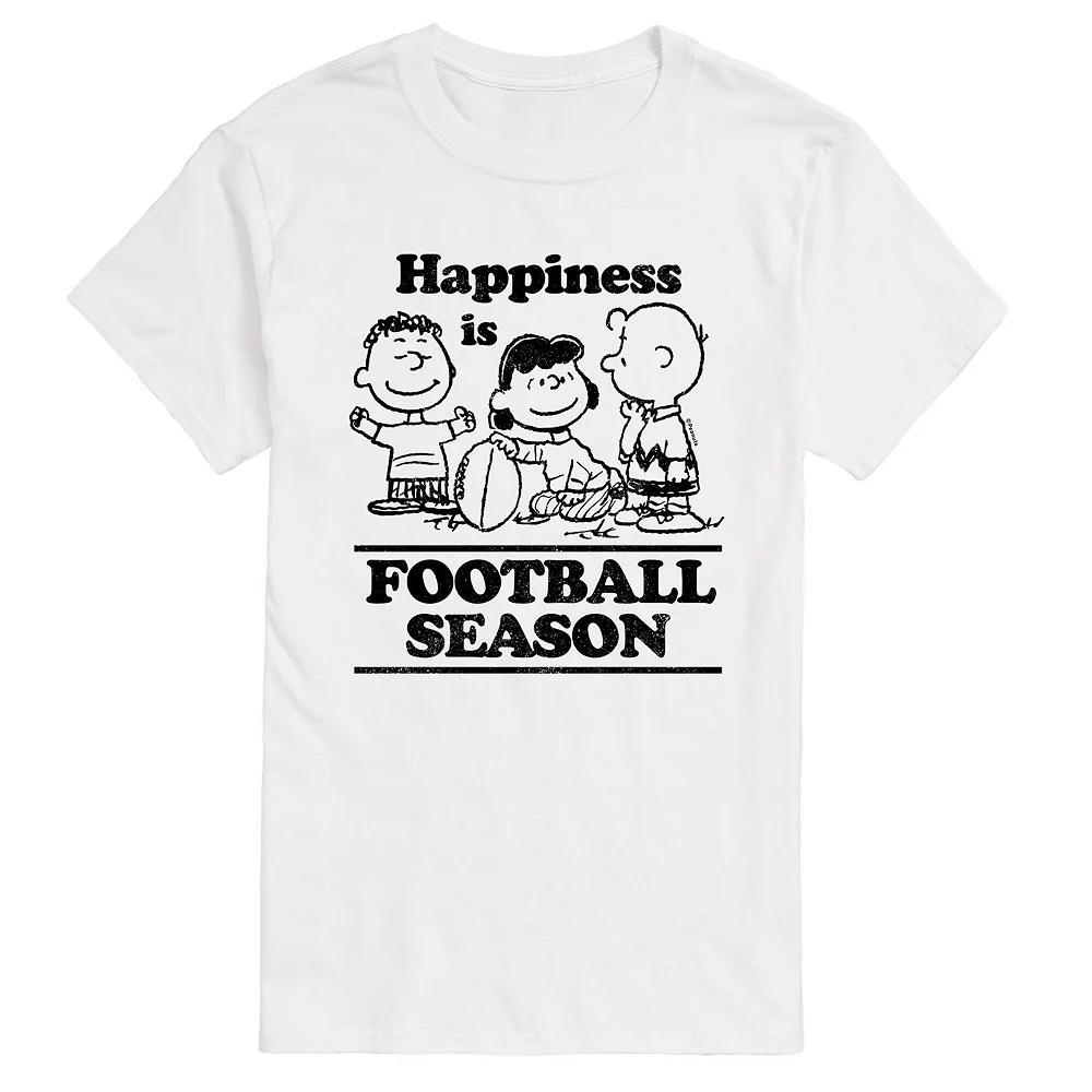 Big & Tall Peanuts Football Season Tee, Men's,  Product Image