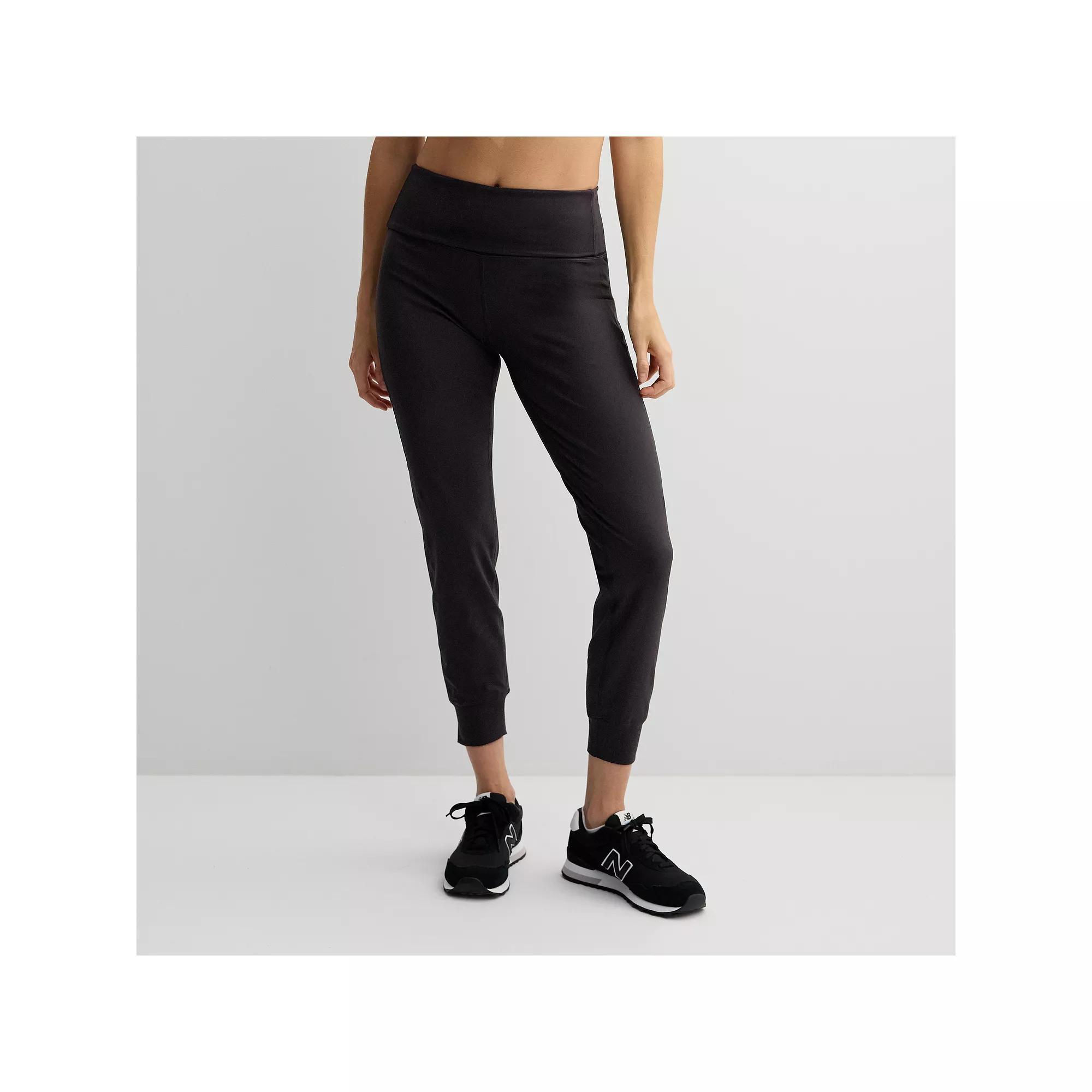 Women's Tek Gear® Essential Soft Fold Over Jogger Pants,  Product Image