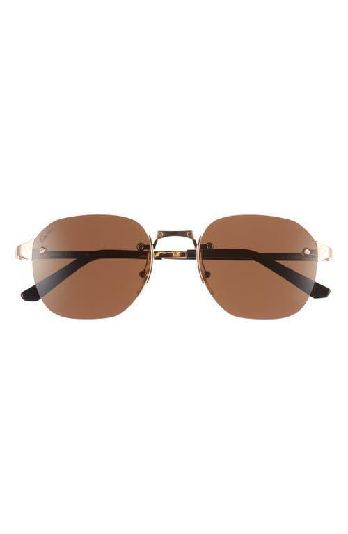 Mens Santos Classic 53MM Round Sunglasses Product Image