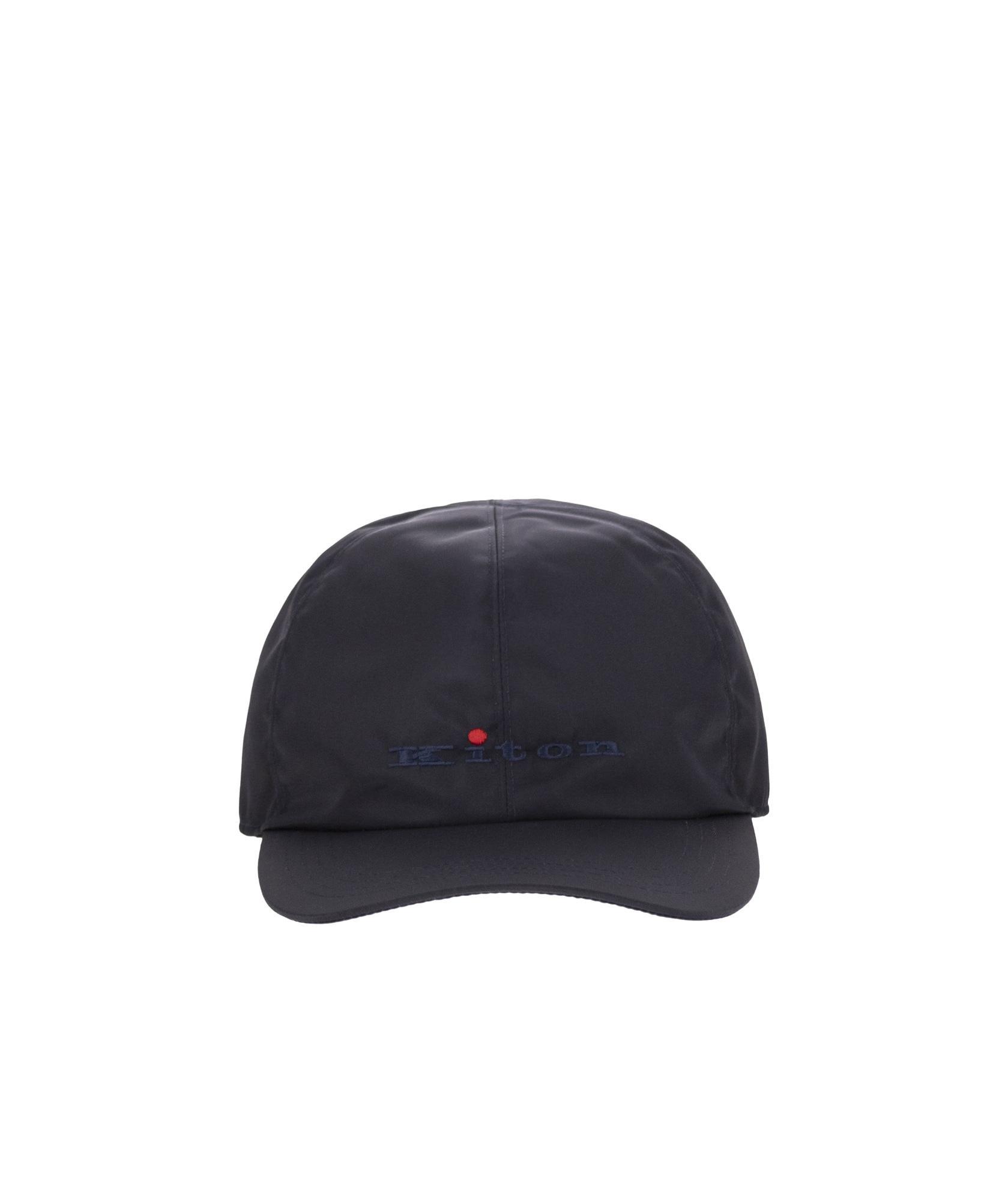 KITON Baseball Cap With Logo In Blue Product Image