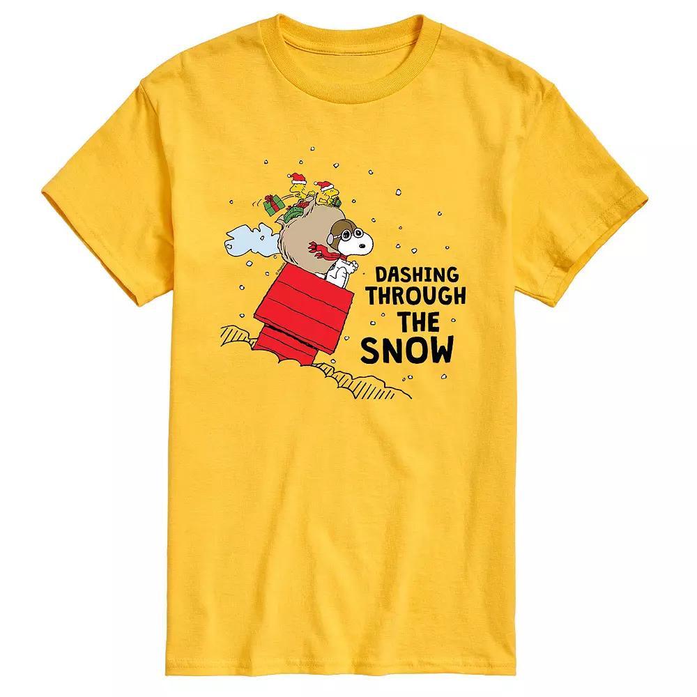 Men's Peanuts Dashing Through Snow Tee,  Product Image