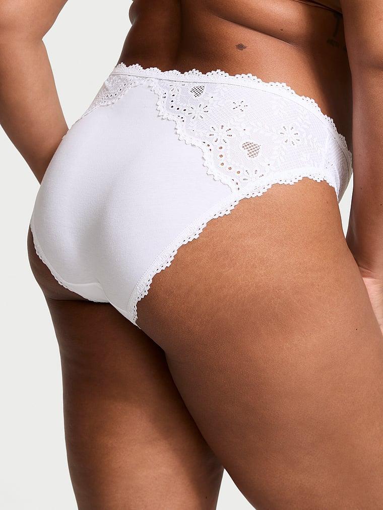 Heart Eyelet Cotton Bikini Panty Product Image