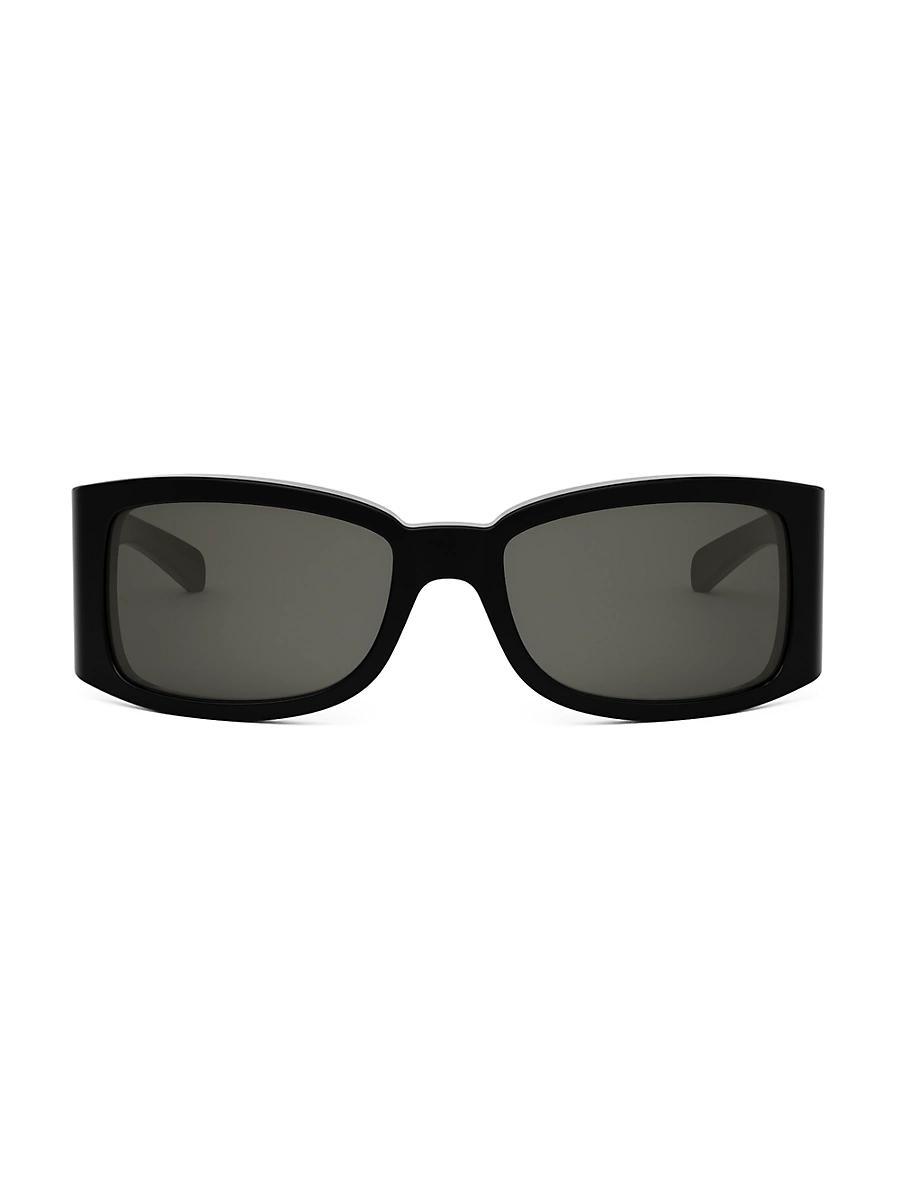 Mens Plastic Rectangle Sunglasses Product Image