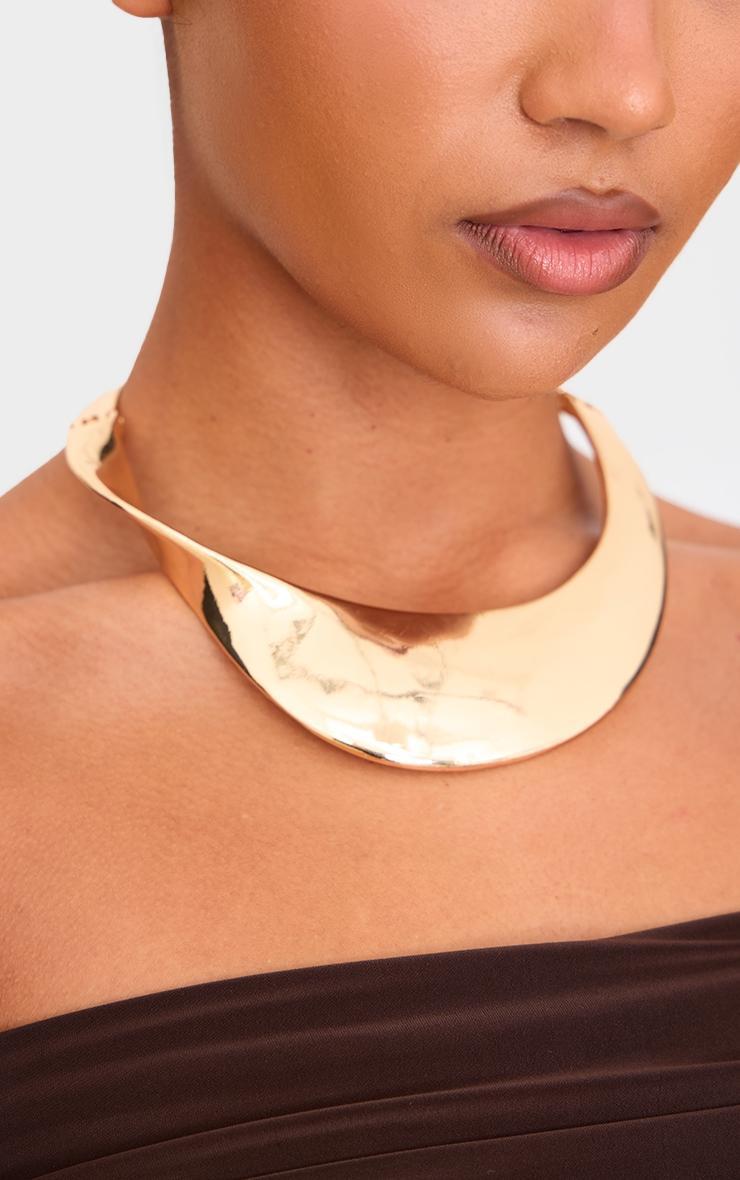 Gold Metallic Twist Chunky Choker Product Image