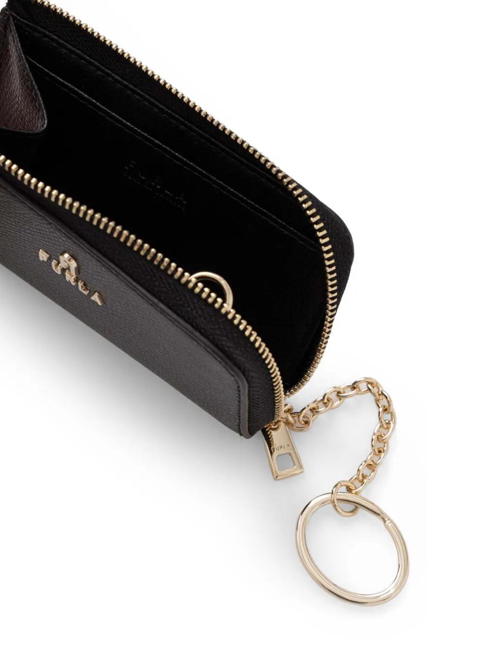 FURLA Camelia Coin Purse In Black Product Image