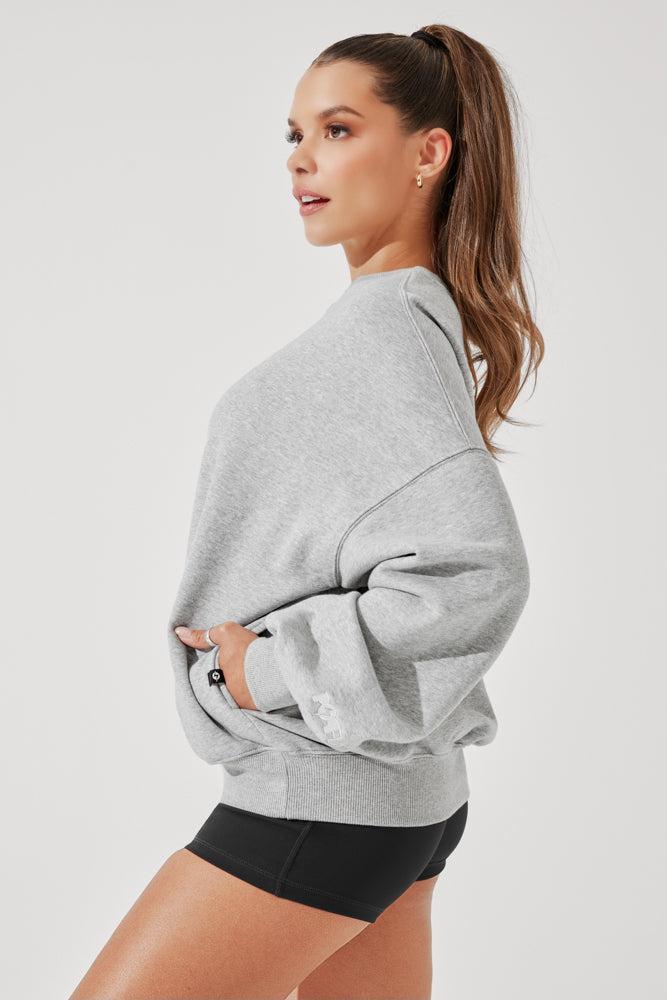 Cloud Crewneck Sweater - Black Product Image