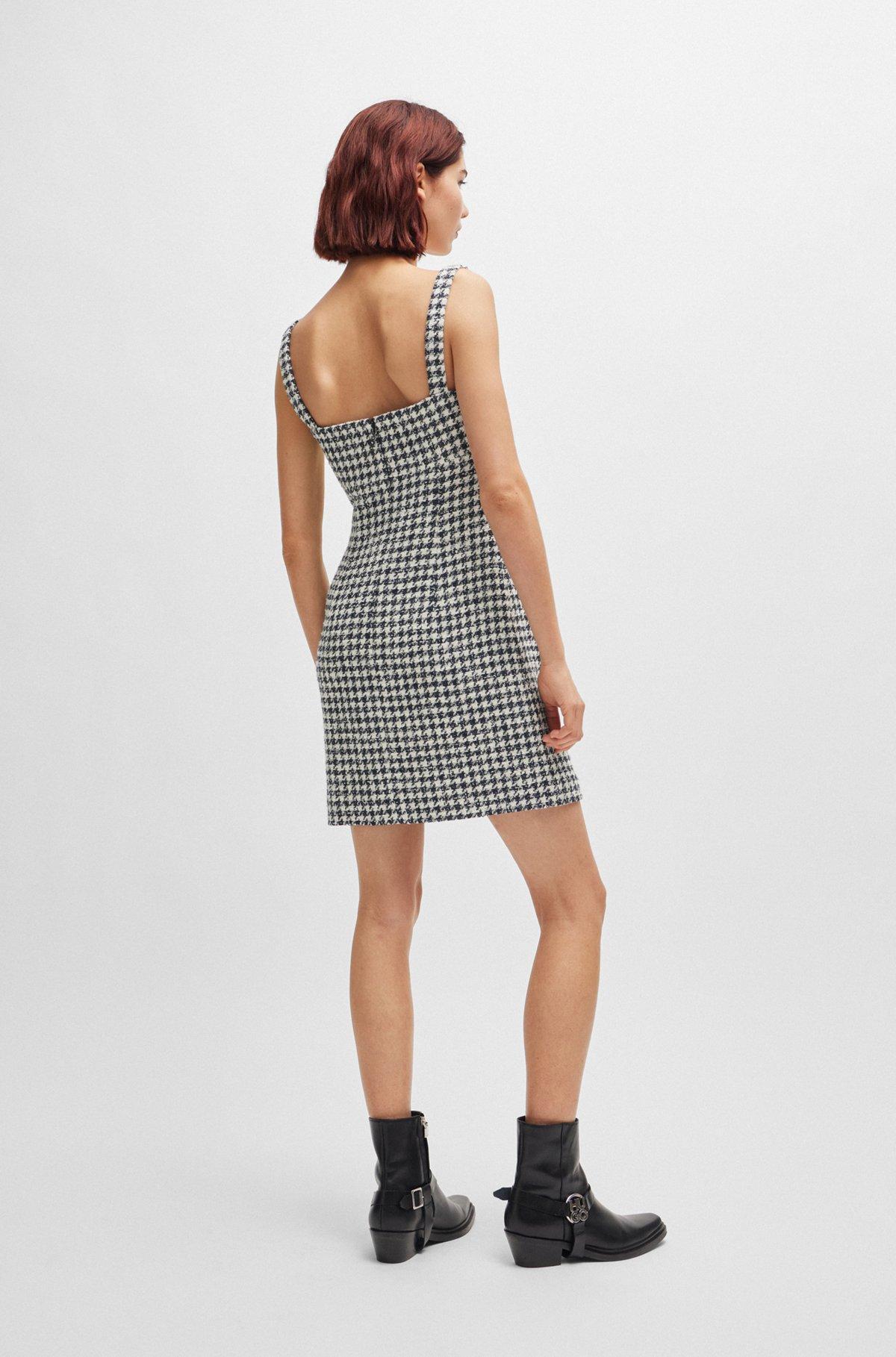 Mini dress with houndstooth pattern Product Image