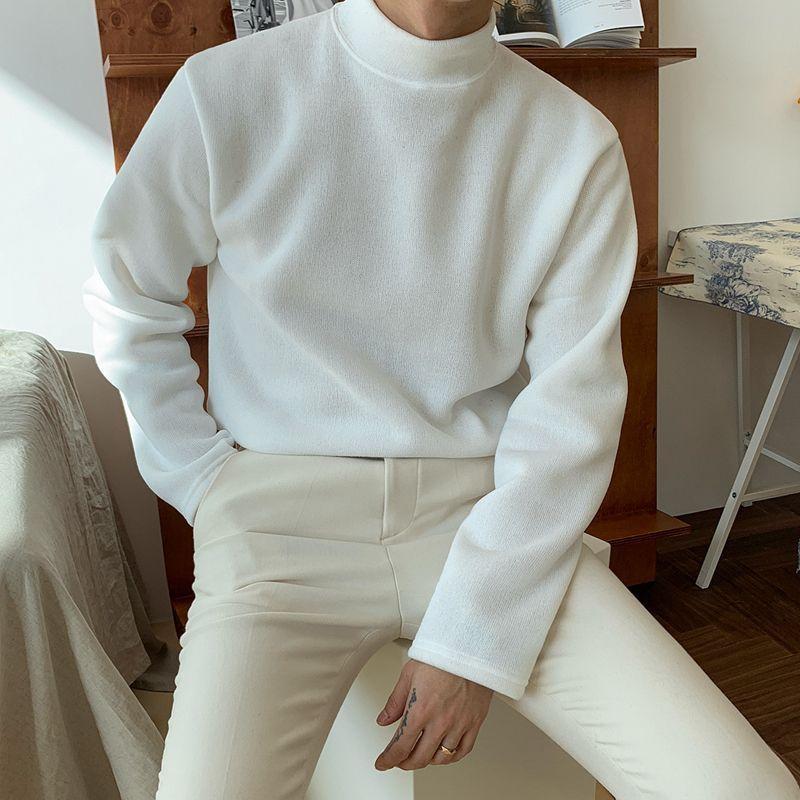 Mock-Neck Knit Top Product Image