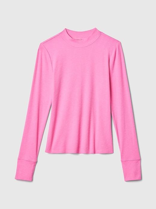 Essential Rib Mockneck T-Shirt Product Image