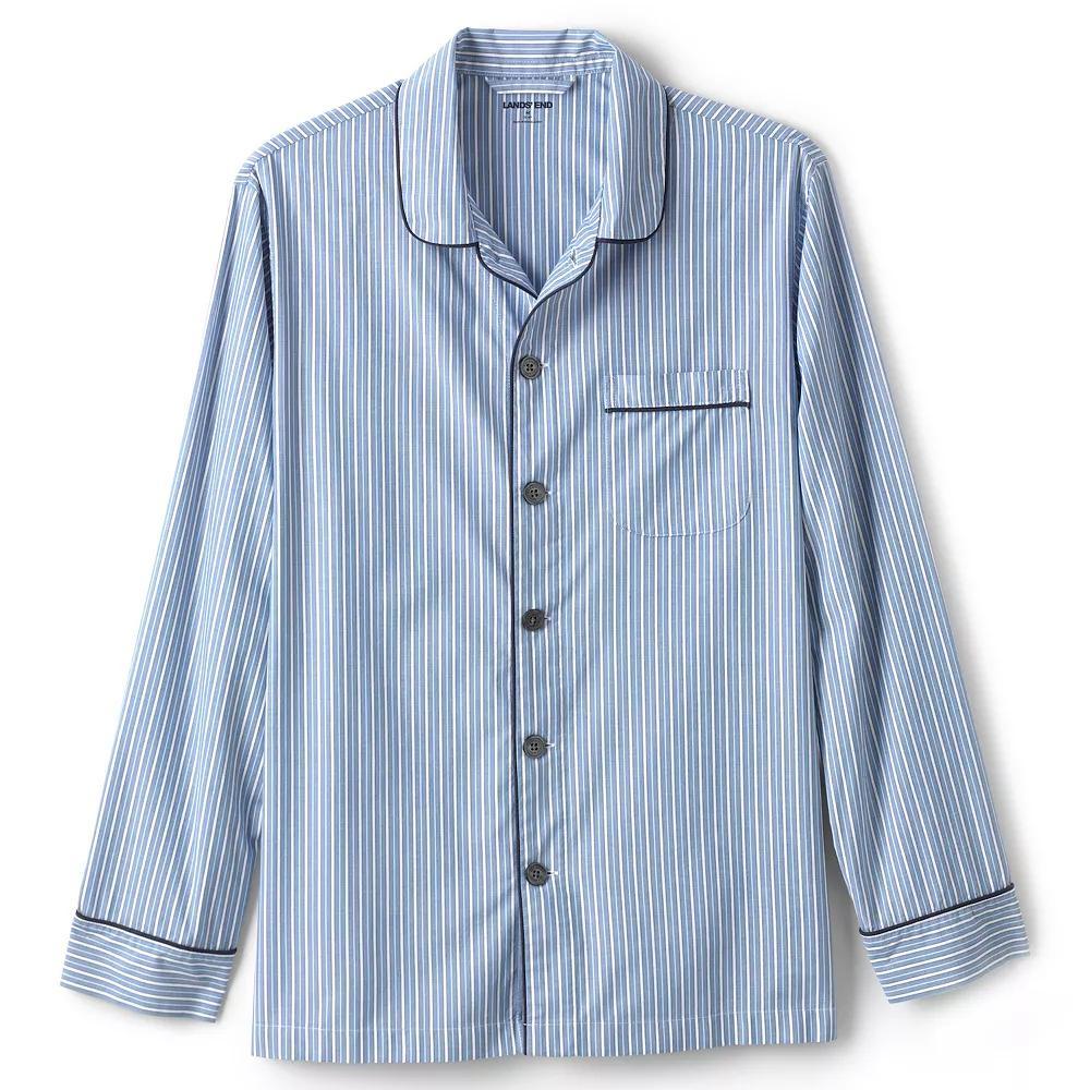 Big & Tall Lands' End Broadcloth Pajama Sleep Shirt, Men's,  Product Image