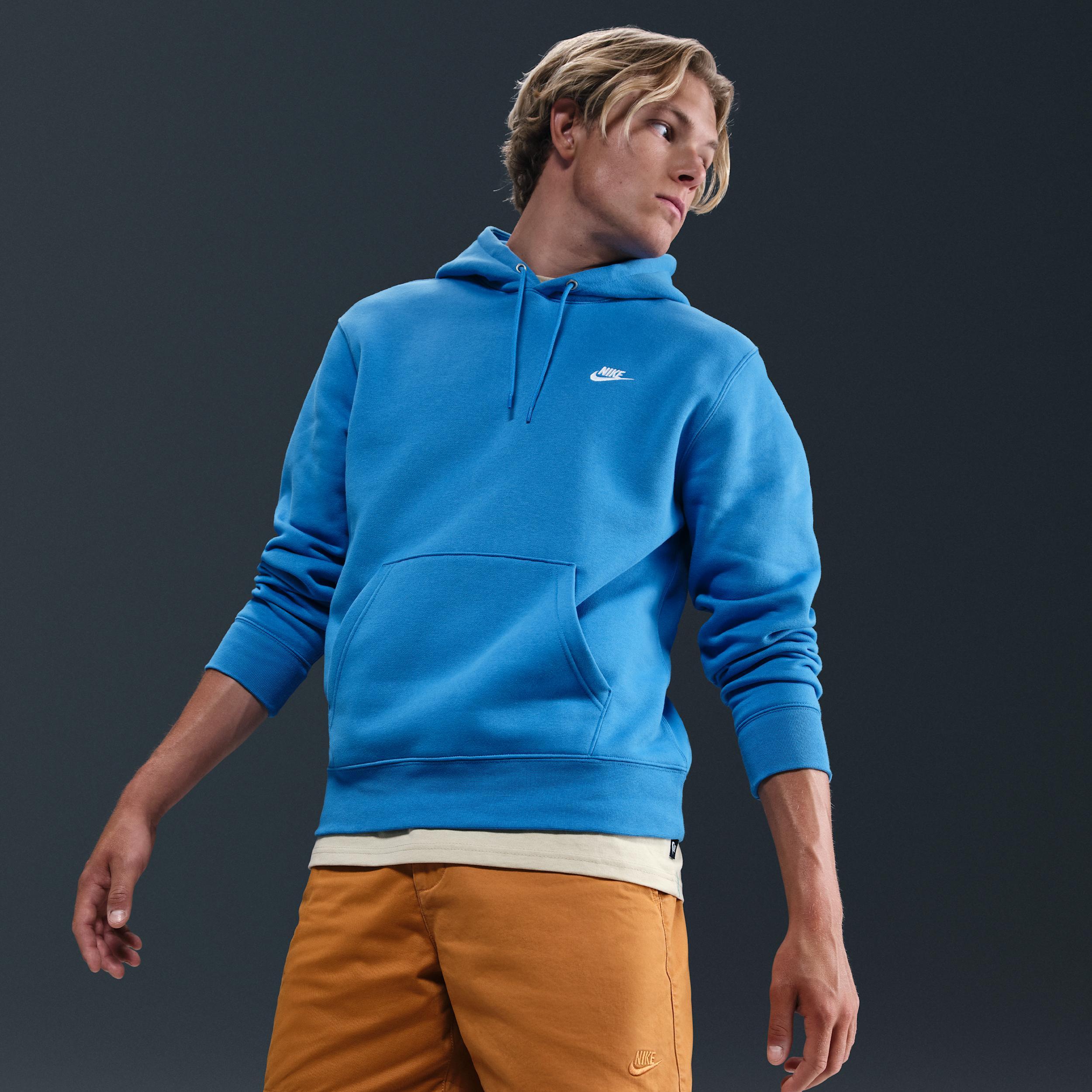 Nike Mens Club Pullover Fleece Hoodie | FN3859-435 Product Image