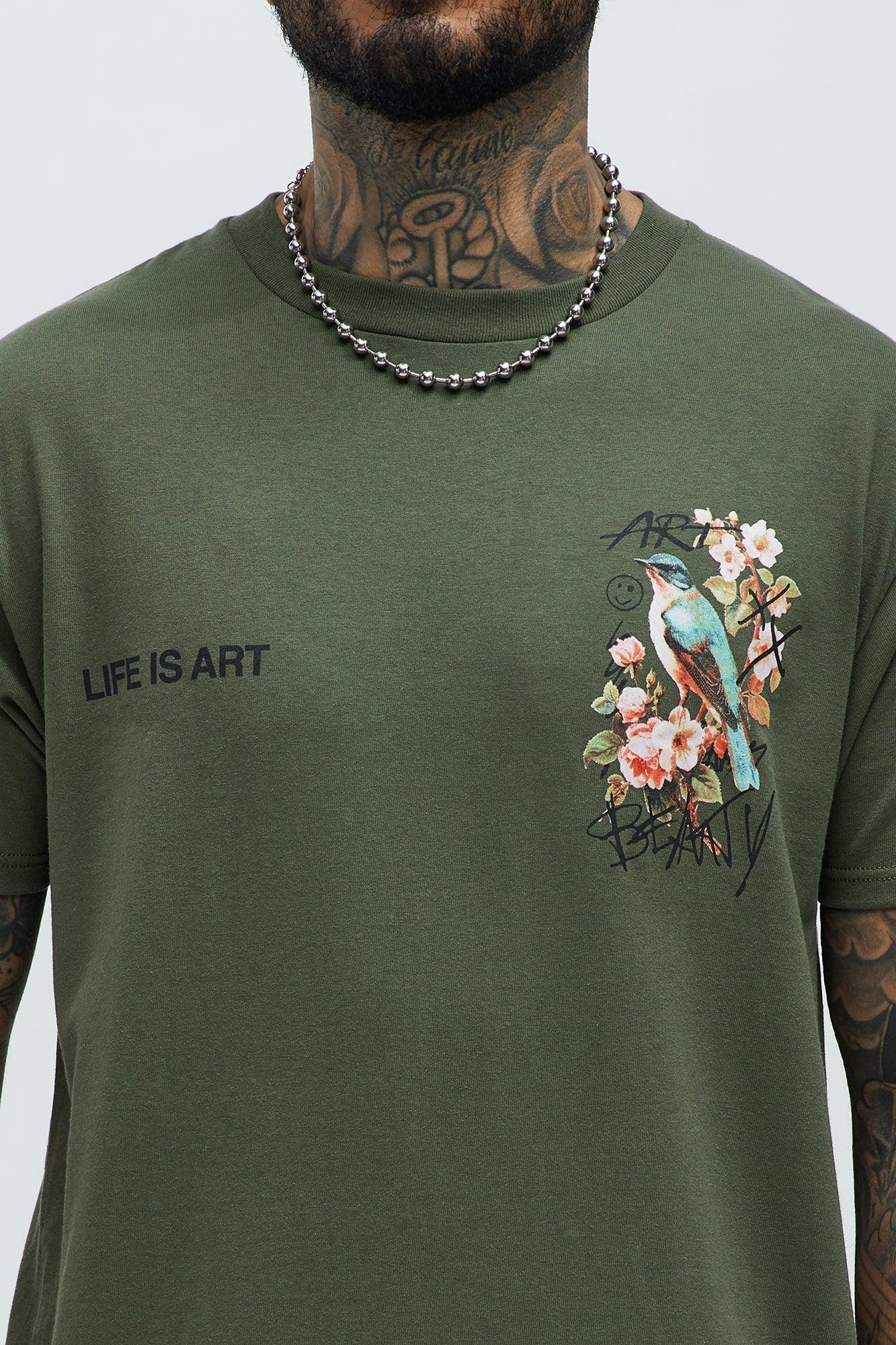 Creativity Of Life Short Sleeve Tee - Sage Product Image