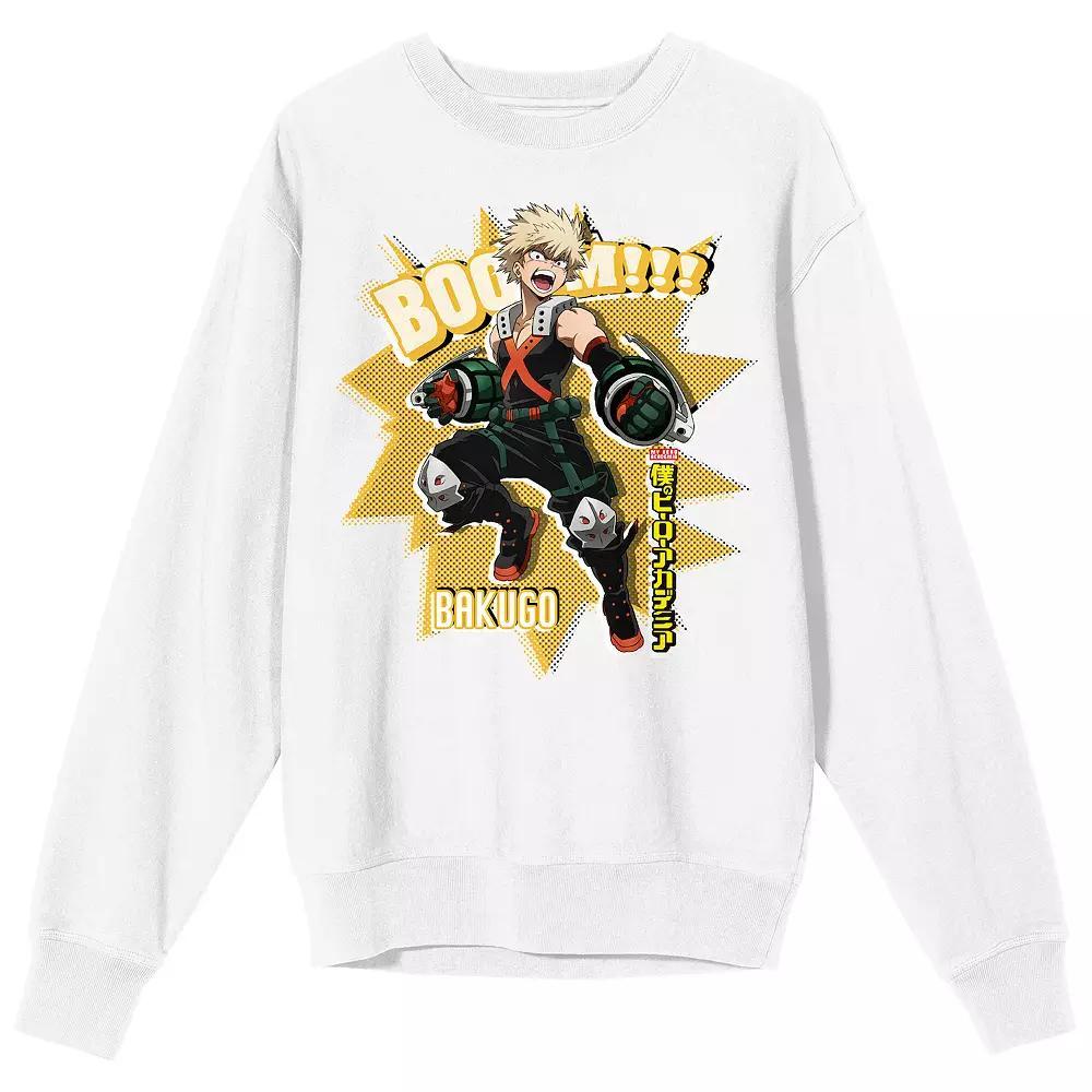 Men's My Hero Academia Bakugo Boom Long Sleeve Graphic Tee,  Product Image