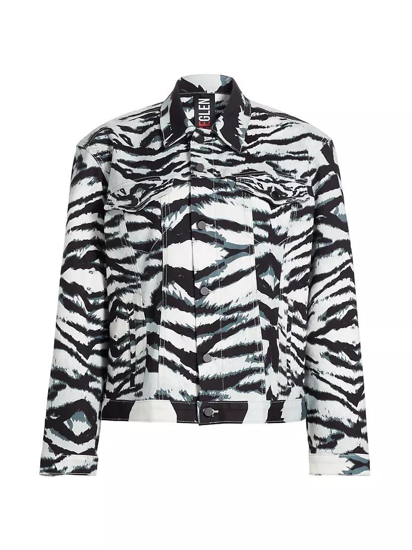 Snow Tiger Denim Jacket Product Image