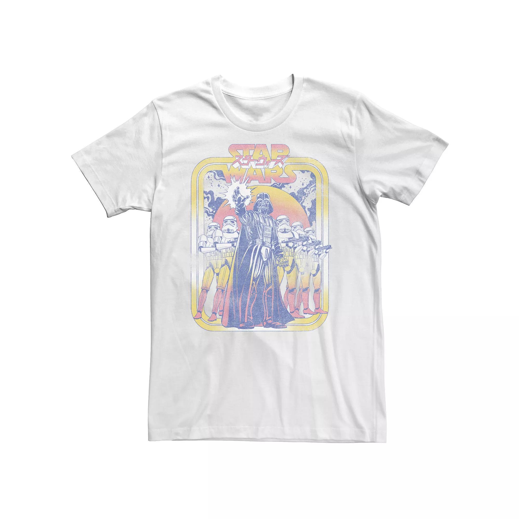 Men's Star Wars Darth Vadar Storm Troopers Vintage Pop Cover Tee,  Product Image