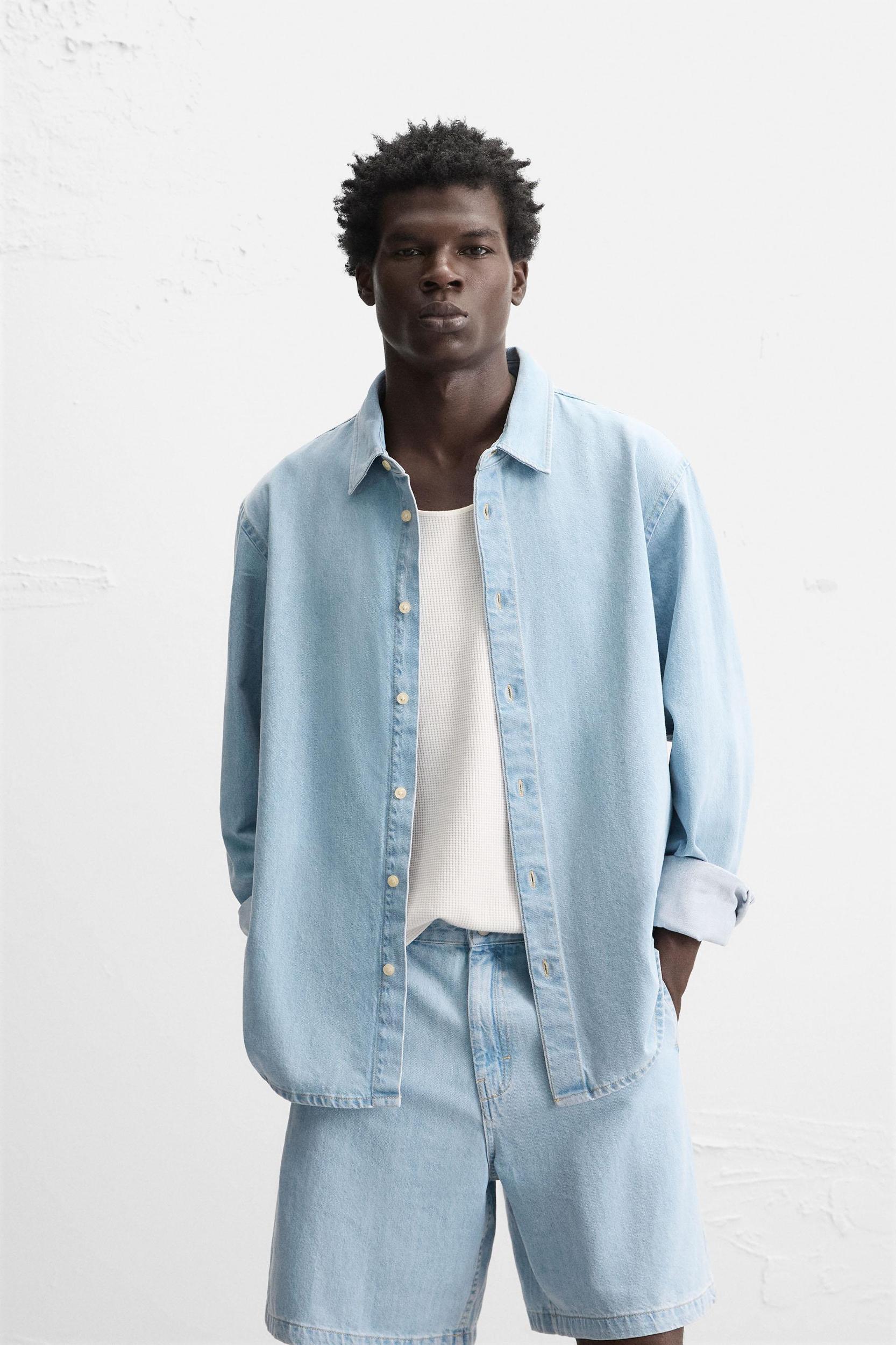 REGULAR FIT DENIM SHIRT Product Image