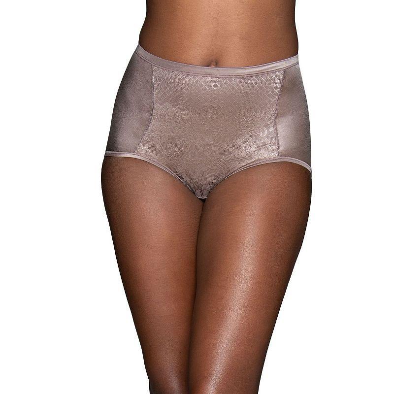 Women's Vanity Fair Lingerie® Smoothing Comfort Lace Brief Panty 13262, Size: 8, Star White Product Image