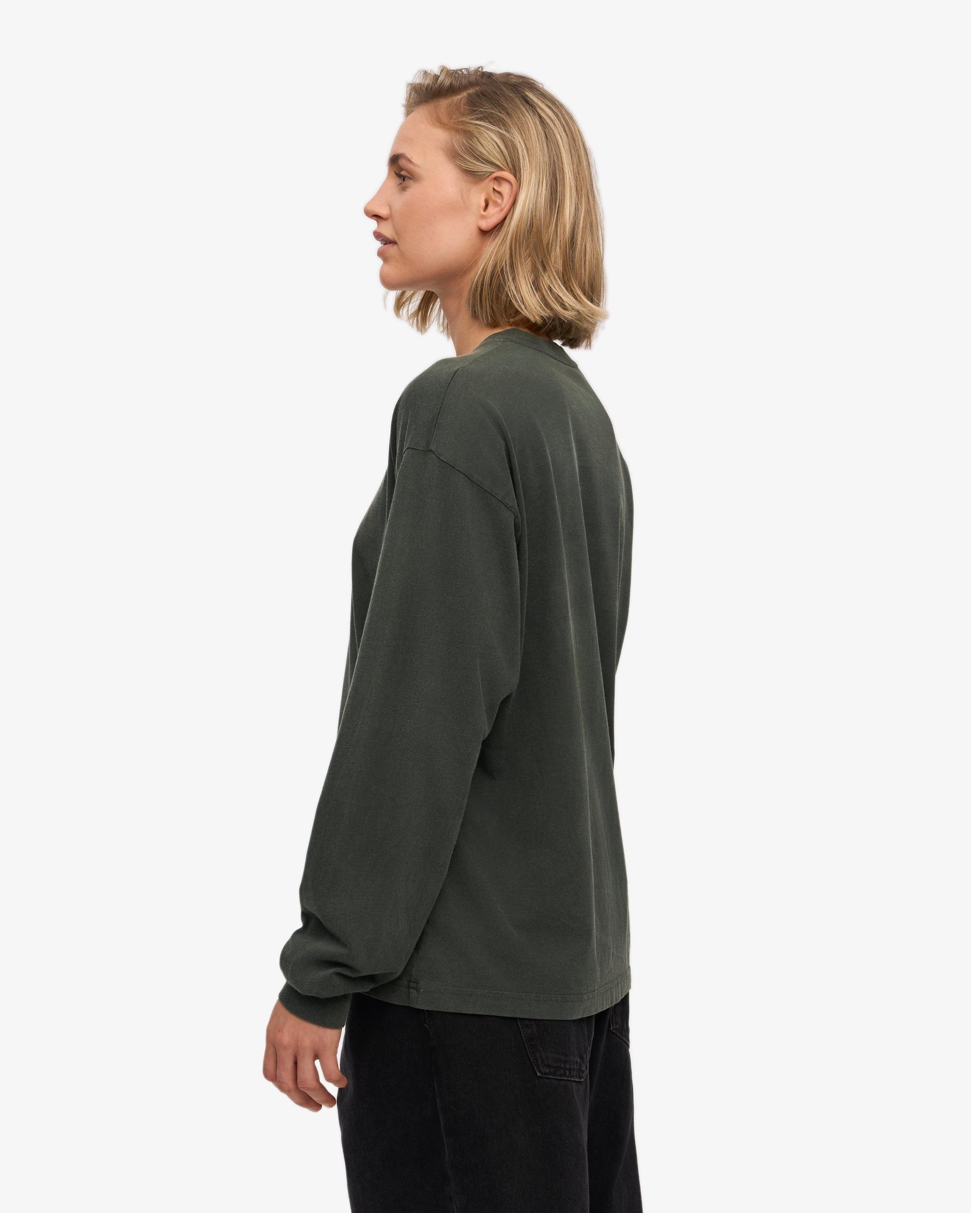 Oversized Organic LS T-Shirt - Midnight Forest Product Image