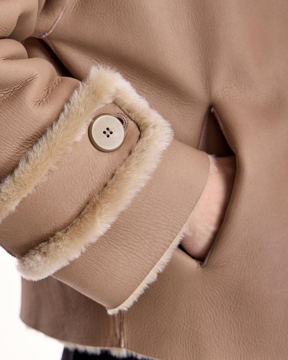 REVERSIBLE SHEARLING LAMB JACKET Product Image